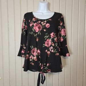 Elegant Floral Women's Blouse